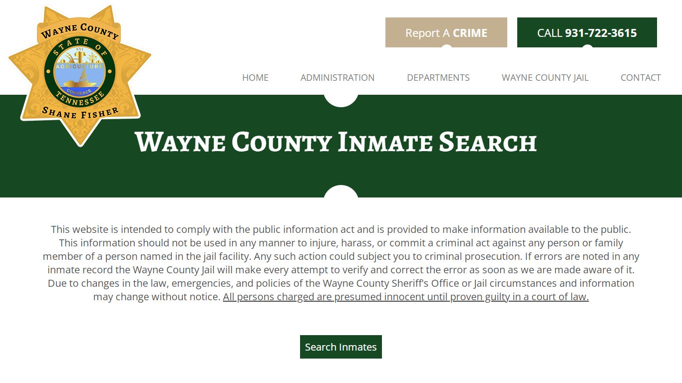 Wayne County Inmate Search